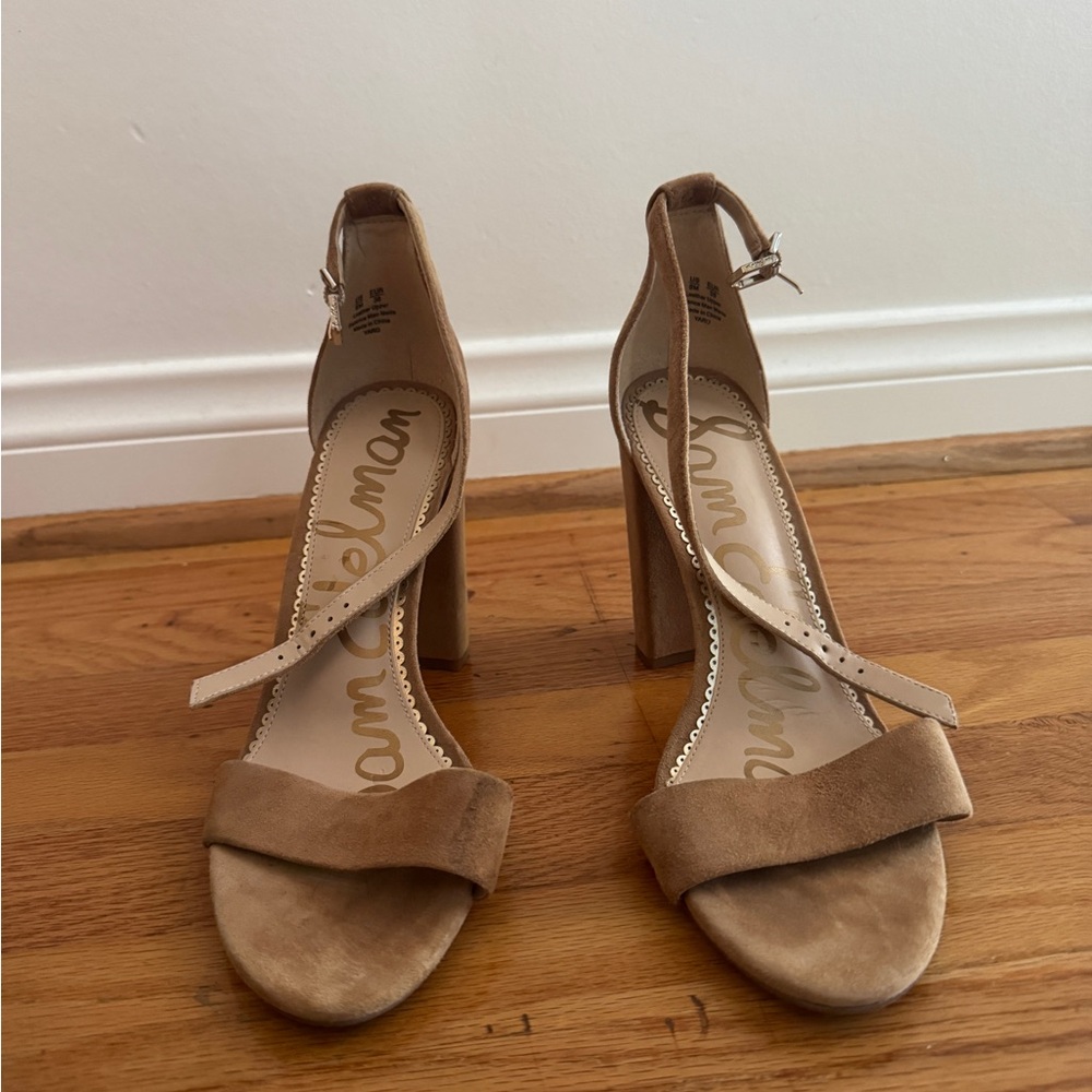 Sam Edelman Block Heel Suede Sandals – Size 8
